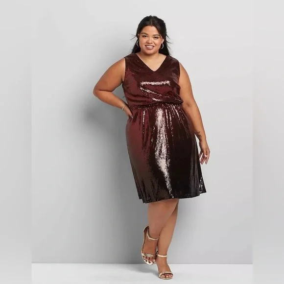 Lane Bryant | Dresses | Nwot Lane Bryant Plus Size 2 Fit Flare Red Shaded Ombre Full Sequin | Poshmark Lane Bryant | Dresses | Nwot Lane Bryant Plus Size 2 Fit Flare Red Shaded Ombre Full Sequin | Poshmark
